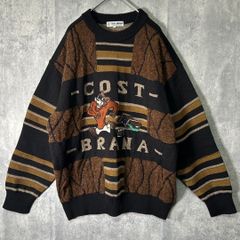 日本製⭐︎最高デザイン ビッグロゴ 刺繍 ボーダーニット ウール 