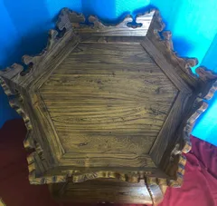 台、おりん、木魚佛具、ケース台アンティーク欅材現品無料発送