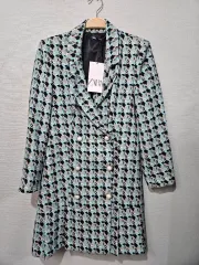 ザラ CHECK ダブル ボタン ONE PIECE ジャケット