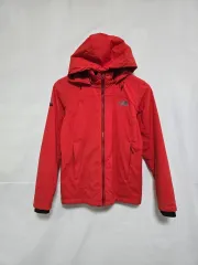THE NORTH FACE ザノースフェイス DARK ORANGE フード ウィンドブレーカー ジャケット レディース 85 0310
