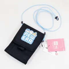 【ニューエラ正規品・新品】ちいかわ / ちいかわ・ハチワレ・うさぎ ブラック スクエアネックポーチ 0.3L ニューエラ New Era® NEW ERA® かばん バッグ コラボ(商品番号：14864481)