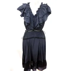 スナイデル SNIDEL ワンピース Aライン マキシ ノースリーブ F 紺 ネイビー /RT