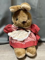 サンアロー社 うさぎ ぬいぐるみ ドレス着用 昭和レトロ - メルカリ