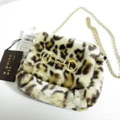 未使用 24AW a point etc ア ポワン ウテセ レオパード柄 フェイクファー チェーンショルダーバッグ ミニバッグ 0524382105 ブラウン レディース 古着 中古 USED