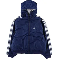 古着 00年代 アディダス adidas バックロゴ リバーシブル 中綿パーカー パファージャケット メンズL相当/eaa619605