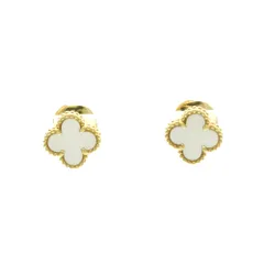 ヴァン・クリーフ＆アーペル(Van Cleef & Arpels) スウィートアルハンブラ マザーオブパール K18イエローゴールド(K18YG) スタッドピアス ゴールドのサムネイル
