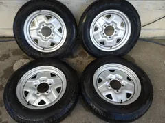 SUZUKI　スズキ　ジムニー　JB23　純正　スチール　16インチ 5.5J+22　PCD139.7-5H ＆ブリヂストン　DUELER　H/T　684Ⅱ　4本セット　中古