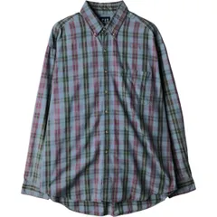 古着 90年代 ギャップ GAP オールドギャップ 長袖 コットンチェックシャツ メンズXL相当/eaa619790