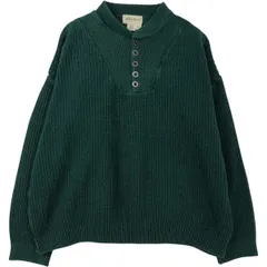 古着 90年代 エディーバウアー Eddie Bauer ヘンリーネック コットンニットセーター USA製 メンズXL相当 ヴィンテージ/eaa619225