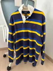 ポロラルフローレン ストライプ ラグビー Tシャツ M