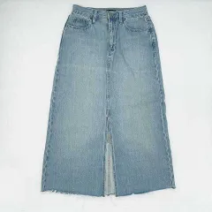 UNIQLO　ユニクロ　デニムロングスカート　ライトブルー　Mサイズ　〇□