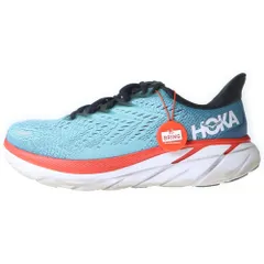 HOKA ONE ONE (ホカオネオネ) M CLIFTON8 WIDE クリフトン8 メッシュ ローカットスニーカー ブルー US7.5/25.5cm 1121374