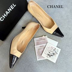 CHANEL パンプス バイカラー ココマーク - メルカリ