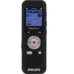 【PHILIPS】 乾電池式 ICレコーダー ボイスレコーダー 8GB microSDカードスロット DVT2000 BK  ブラックのサムネイル