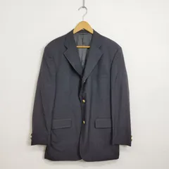 NEWYORKER ニューヨーカー テーラード ジャケット 3B 背抜き 金ボタン ビジネス グレー系 AB6 C283