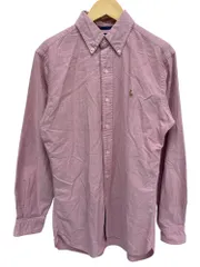 RALPH LAUREN (ラルフローレン) CLASSIC FIT 古着 ボタンダウン 長袖シャツ オックスフォードシャツ S ピンク メンズ/028