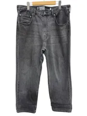 Levi’s (リーバイス) SILVERTAB LOOSE FIT ルーズフィット デニムパンツ ジーンズ 裾シングル PC9-A3421-0000 W36 L32 ブラック メンズ/028