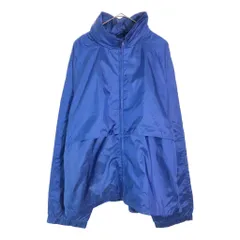 80年代 Eddie Bauer エディーバウアー ナイロンジャケット アウトドア ブルー(メンズ XL)中古 古着 X4667