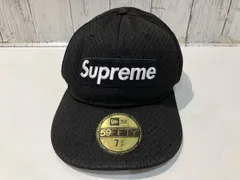 supreme シュプリーム New Era ニューエラ メッシュキャップ　CAP 黒 ベースボール刺繍 