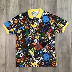 ☆激レア☆ APE マイロ マルチカモ ポロシャツ M 半袖 シャーク kaws 