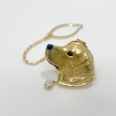 natunatu　Gimel ギメル レトリバー　犬　ブローチ　タイタック natunatu様専用 Gimel ギメル レトリバー 犬 ブローチ タイタック