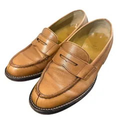 美品 REGAL リーガル レザー コインローファー 24cm キャメル メンズ 古着 中古 USED