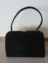 MOGA　ハンドバッグ　黒　スエード　美品のサムネイル