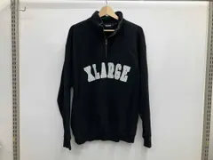XLARGE エクストララージ ハーフジッププルオーバースウェット 101214012014 ブラック Mサイズ