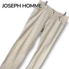 JOSEPH HOMME ジョセフオム コーデュロイ パンツ 46 M アイボリー 生成り 白 メンズ オンワード樫山 正規品 ストレッチ スリム ストレート スラックス 暖か 製品染め 股下78cm 0001193OCのサムネイル