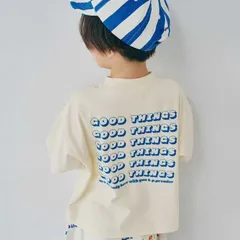 【新作】 p.premier シンプルロゴTシャツ 2026夏 オフホワイト 新品 子供服 P207016