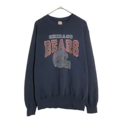 80年代 USA製 Champion チャンピオン NFL シカゴ・ベアーズ スウェット プロチーム アメフト ネイビー(メンズ X-LARGE)中古 古着 X4675