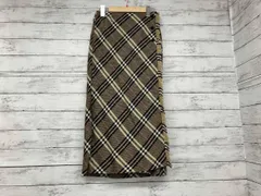 BURBERRY London／スカート／ラップスカート／FX042-067／ブラウン／Mサイズ
