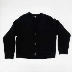 UNIQLO　ユニクロ　スフレヤーンショートカーディガン　ブラック　Mサイズ　◇〇