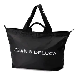 ディー ン＆デルーカ DEAN＆DELUCA トートバッグ レデ ィース エコバッグ 大容量 買い物バッグ 人気 シンプル 旅行 黒 グレー