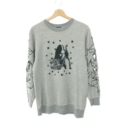 HYSTERIC GLAMOUR ヒステリックグラマー 切り抜きスウエット サイズ:F ヒスガール/スター/星/ユニセックス/長袖    グレー レディース / 240001176229
