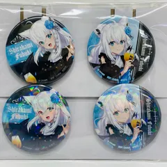 【飾磨店】 中古 缶バッジ賞 白上フブキ 2種セット 缶バッジセット 「一番くじ ホロライブ ～Villain Style～」