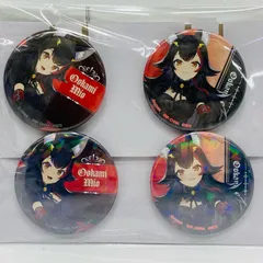 【飾磨店】 中古 缶バッジ賞 大神ミオ 2種セット 缶バッジセット 「一番くじ ホロライブ ～Villain Style～」