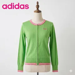 adidas アディダス カーディガン グリーン M 90年代 日本製 レトロ #K027-3のサムネイル