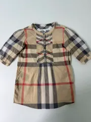 バーバリー キッズ チェック柄 チュニック ブラウス ワンピース 4Y