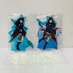 【飾磨店】 中古 アクリルスタンド賞 大神ミオ 2種セット  オーロラアクリルスタンド 「一番くじ ホロライブ ～Villain Style～」