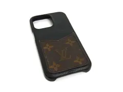LOUIS VUITTON ルイヴィトン M81224 モノグラム バンパー iPhone 13Pro 対応 スマホケース ブラック系×ブラウン系 FH8722