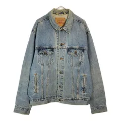 90年代 メキシコ製 Levi's リーバイス 70507-0389 デニムトラッカージャケット ブルー(メンズ L)中古 古着 X4692