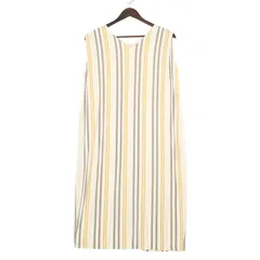 AZUL by moussy アズール マウジー 春夏 ストレッチ★ ストライプ ノースリーブ ワンピース Sz.M レディースのサムネイル