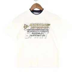 DUNLOP MOTORSPORT ダンロップ ゴルフ ロゴプリント★ 半袖 カットソー Tシャツ Sz.130 キッズ 白のサムネイル