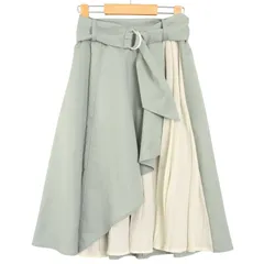 CECIL McBEE セシルマクビー 春夏 ティアードアシメ★ プリーツ フレア スカート Sz.F レディースのサムネイル