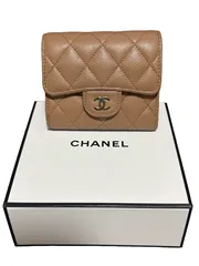 【入手困難カラー】希少 CHANEL シャネル マトラッセ クラシック スモール フラップ ウォレット AP0229 レディース三つ折り短財布 キャビアスキン