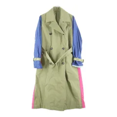 HYSTERIC GLAMOUR (ヒステリックグラマー) 異素材切替 カスタムオーバーサイズ トレンチコート カーキ レディース 01201AC01のサムネイル