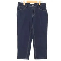 C-SEVENTEEN シーセブンティーン 春夏 ストレッチ デニム★ アンクル丈 スリム 5ポケット パンツ Sz.L レディース