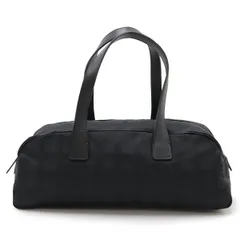 CHANEL シャネル ニュートラベルライン ミニボストンバッグ ハンドバッグ ナイロンジャガード レザー ブラック 黒 A15828