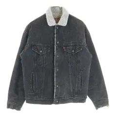 Levi's (リーバイス) 80-90S VINTAGE 70609 GALACTIC WASHED ヴィンテージ USA製 ギャラクティックウォッシュ 裏ボア 先染めブラック デニムジャケット ブラック